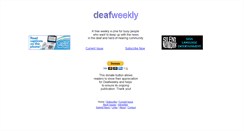 Desktop Screenshot of deafweekly.com